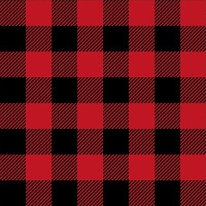 Red And Black Plaid Fabric, Wallpaper and Home Decor | Spoonflower