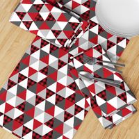 triangle buffalo plaid cheater quilt cute nursery kids boy 