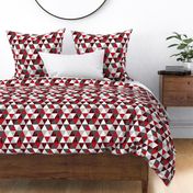 triangle buffalo plaid cheater quilt cute nursery kids boy 