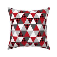 triangle buffalo plaid cheater quilt cute nursery kids boy 