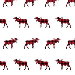 buffalo plaid moose red and black checks plaid tartan kids nursery baby boy