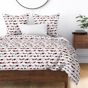 buffalo plaid woodland moose deer bear forest woodland trees camping canada kids