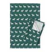 deer silhouette green christmas xmas holiday christmas deer woodland 