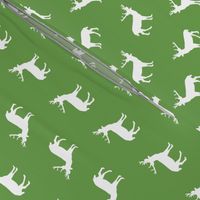 deer silhouette green christmas xmas holiday christmas deer woodland 