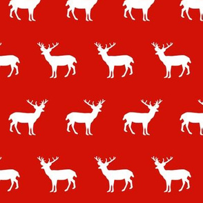 deer silhouette red christmas xmas holiday christmas deer woodland 