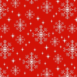 snowflakes red christmas holiday xmas snow winter