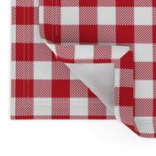 red and white christmas plaid check gingham checks