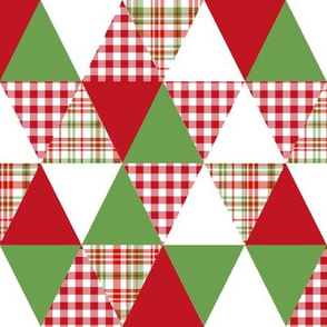triangle quilt cheater xmas holiday christmas design fabric