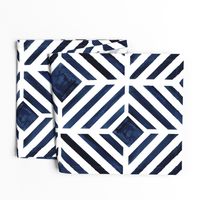 geo stripe indigo