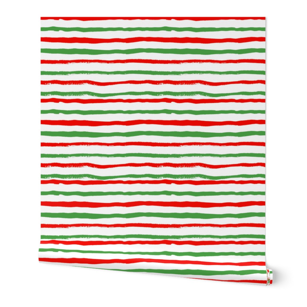 christmas stripes red and green hand painted stripes holiday xmas christmas festive stripe coordinate