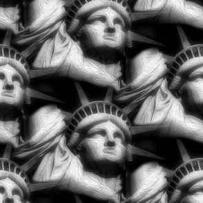 statue of liberty - painting effect