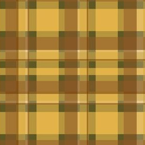 Mustard and Olive Plaid