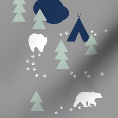Bear Trail - grey
