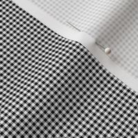 Gingham ~ Black and White and Grey All Over ~ 1/16"