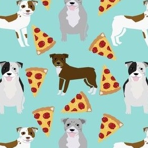 pitbull terrier pizza mint dog dog breed funny dog pizza novelty design pizza food cute dog pets