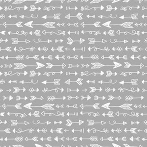 Doodle Arrows: Light Gray Solid