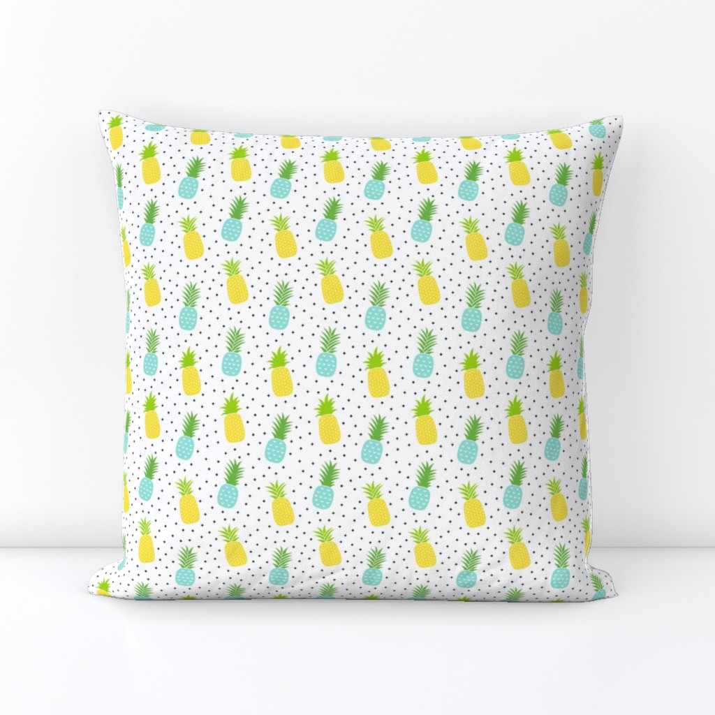 pineapples + sky blue :: fruity fun