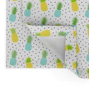 pineapples + sky blue :: fruity fun