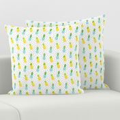 pineapples + sky blue :: fruity fun