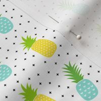 pineapples + sky blue :: fruity fun