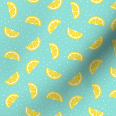 lemon slices sky blue :: fruity fun