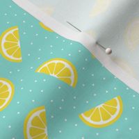 lemon slices sky blue :: fruity fun