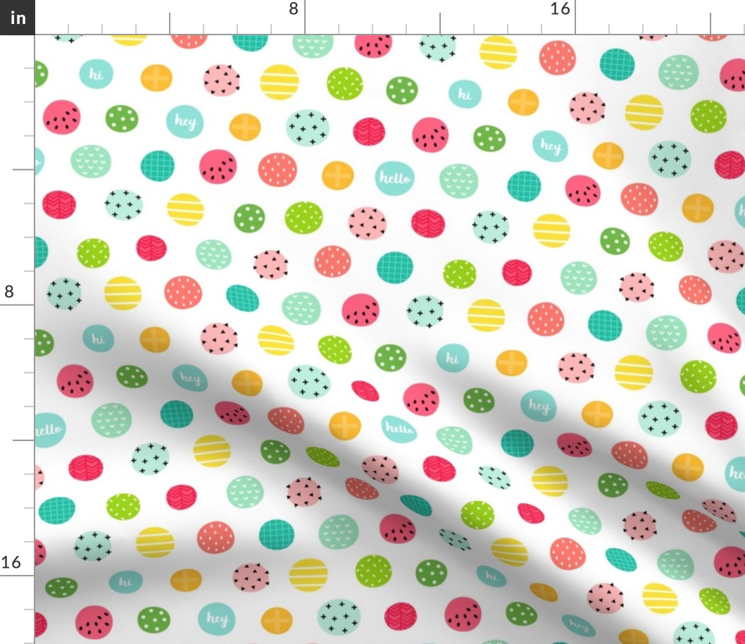 hello hi hey dots :: fruity fun