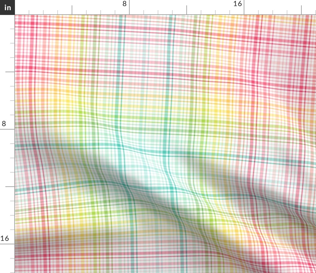 rainbow plaid multi :: fruity fun bigger