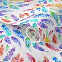 Boho Feathers Watercolor