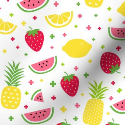 fruity mix plus :: fruity fun bigger lemons strawberries pineapples watermelons
