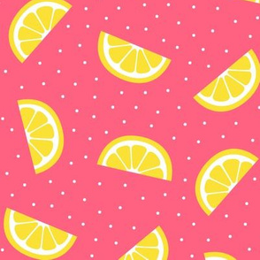 lemon slices pink :: fruity fun bigger