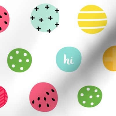 hello hi hey dots :: fruity fun bigger