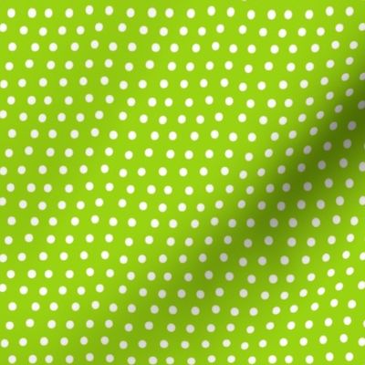 dots lime green :: fruity fun