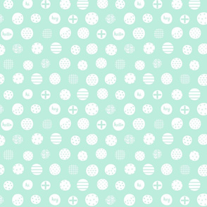 hello hi hey light teal :: fruity fun