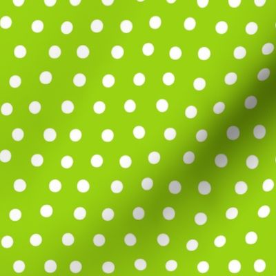 dots lime green :: fruity fun bigger
