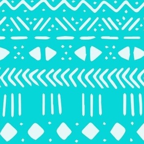 Turquoise Mudcloth