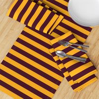 maroon & gold stripe