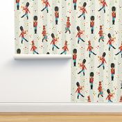 Vintage Toy Soldier Retro Christmas Stickers