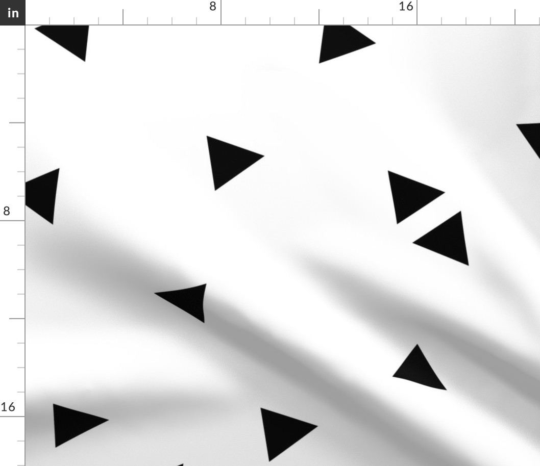 triangle confetti black white :: fruity fun huge