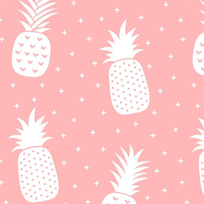 pineapples + light pink :: fruity fun huge