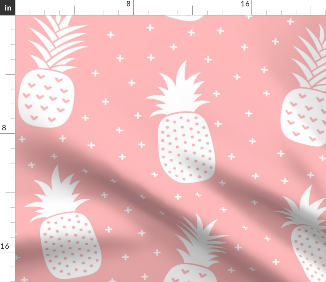 pineapples + light pink :: fruity fun huge