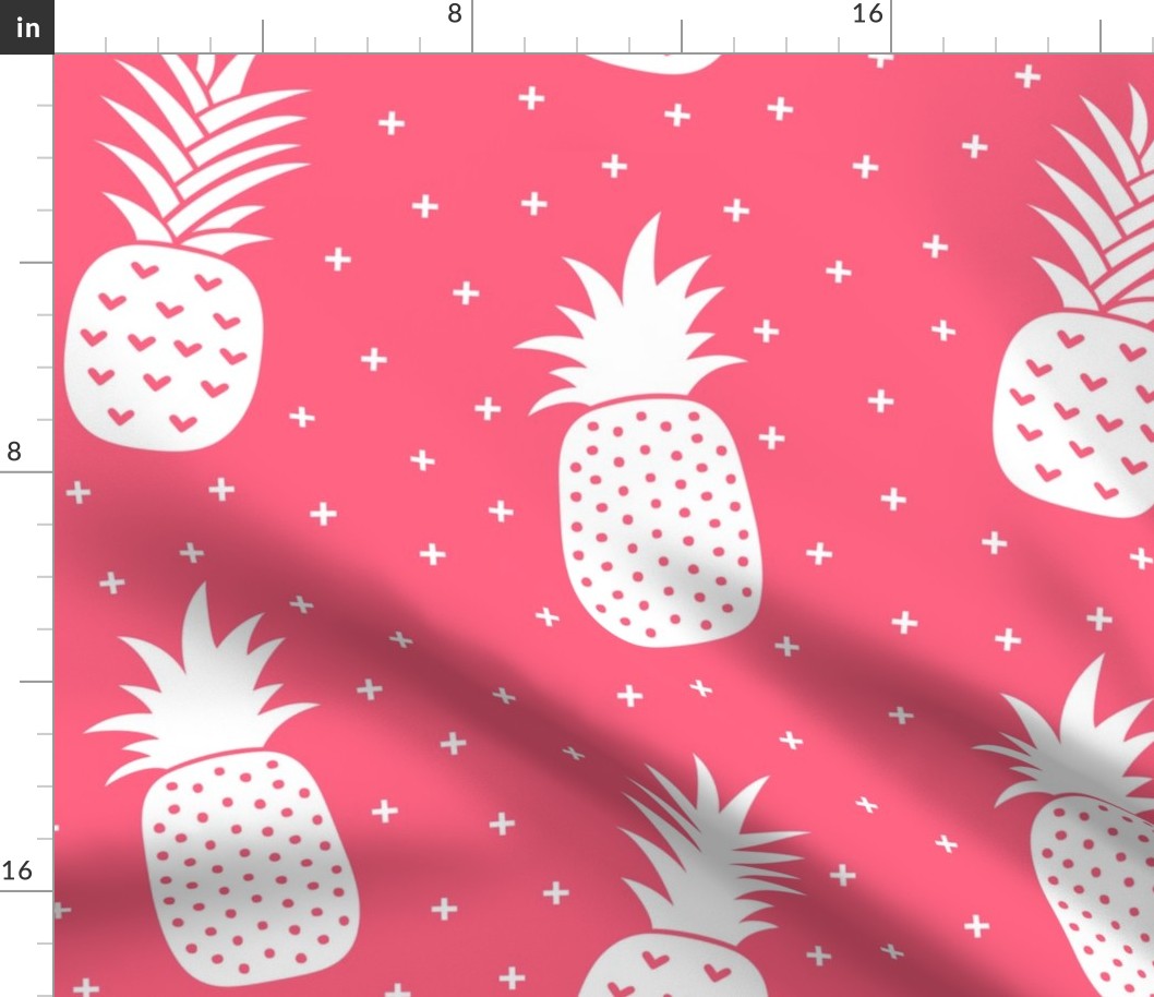 pineapples + pink :: fruity fun huge