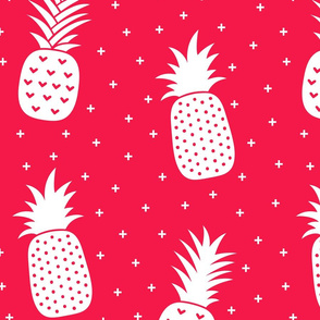 pineapples + red :: fruity fun huge