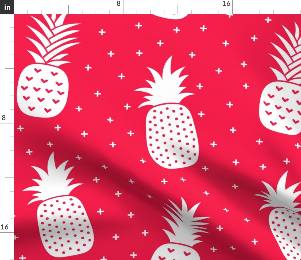 pineapples + red :: fruity fun huge