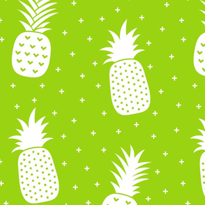 pineapples + lime green :: fruity fun huge