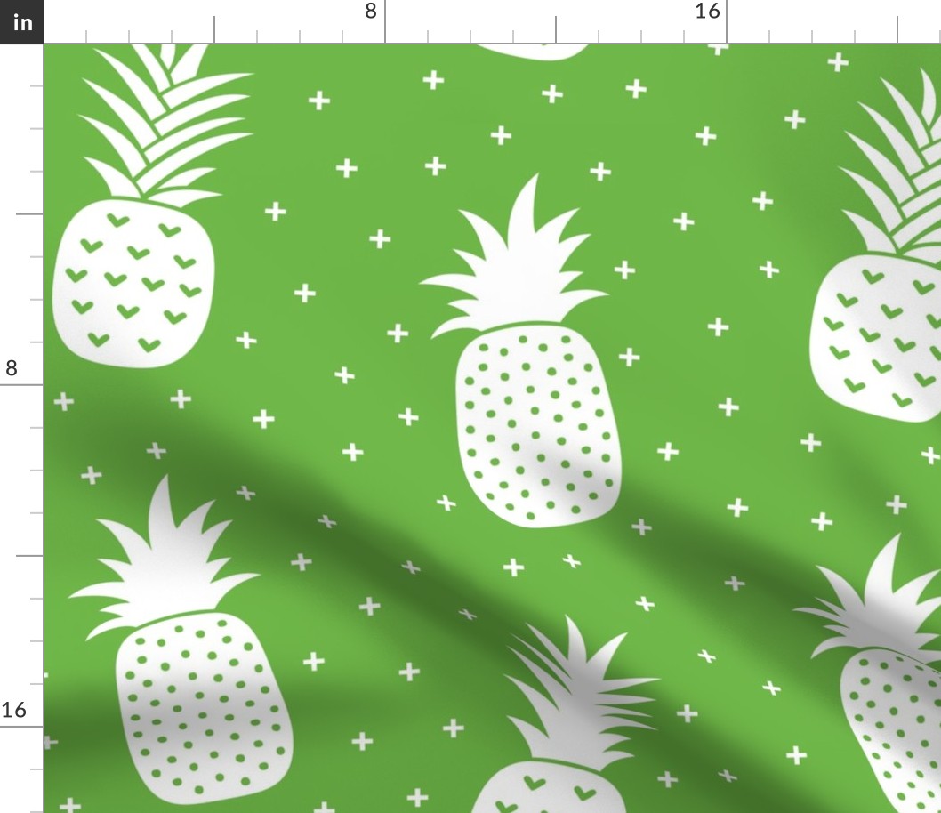 pineapples + green :: fruity fun huge