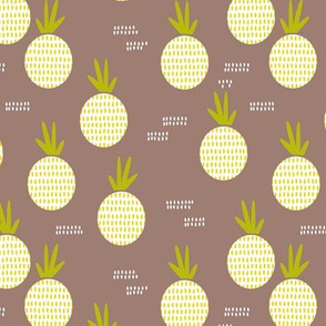 Retro round pineapple fruit kitchen pastel Scandinavian style summer design gender neutral lime MEDIUM