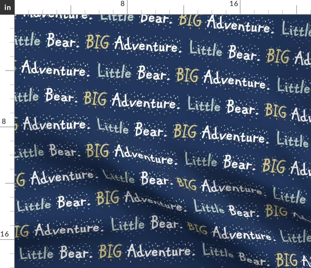 Glacier Lake// Little Bear Big Adventure - on navy