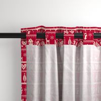 vintage nordic christmas red