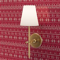 vintage nordic christmas red